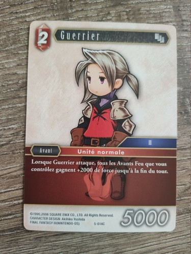 Final fantasy trading card
