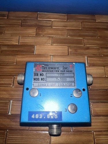 Telewave t2000 single - telewave, isolator
