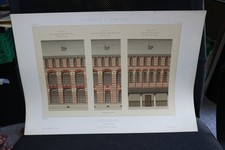 lithographie XIXe architecture