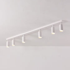 Lustre À LED 6 Braches Orientable | Spots De Plafond Blanc Mat
