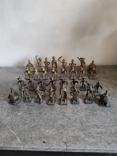 Jeu échecs pions - jeu, bronze