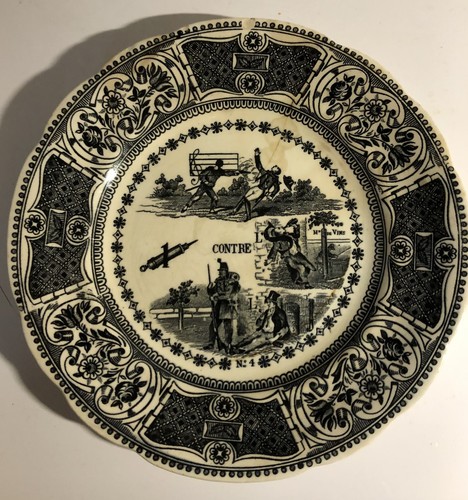 Assiette parlante faïence - assiette, en