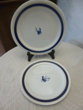 2 Assiettes publicitaires anciennes balto  Biscuits Gondolo -Gien et Montereau 