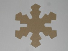 Etoile des neiges en papier mâché à peindre ou à décorer taille au choix