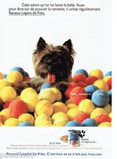 PUBLICITE ADVERTISING 1016  1990  Fido   aliment pour chien cake