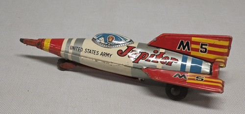 Vintage tin rocket - tin, jupiter