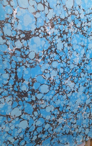 Papier marbré cuve - marbré,