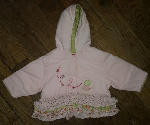 Manteau rose capuche - à, et