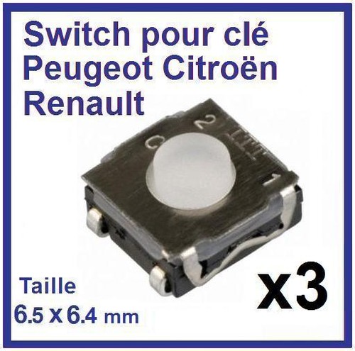 Switch bouton clé - 3x,