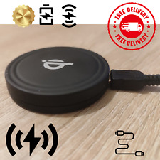 Qi chargeur à induction Universel rond noir mate Anti rayures plus câble USB A 
