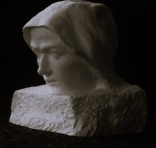 sculpture buste plâtre " La