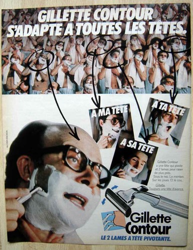 Publicité papier rasoir - publicité,