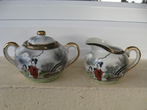 Sucrier cremier porcelaine - cremier,