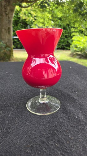 Vase soliflore verre opalin - verre,