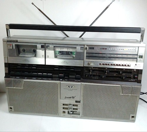 Boombox double cassette - , sharp