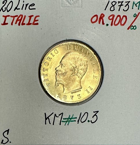 Italie lire 1873 - -, or