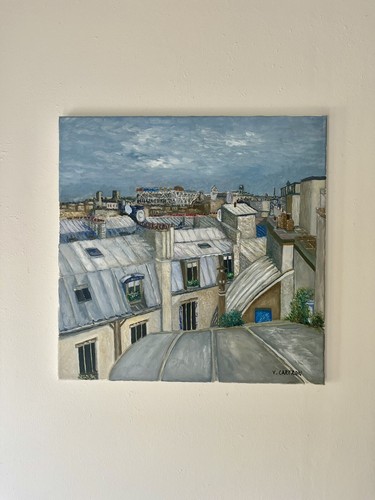Tableau peinture huile - tableau, à