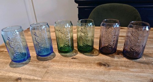 Lot verres canette coca cola - 6,