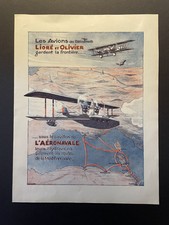 Affiche publicitaire,￼affichette,Aviation,￼Document Années 20 ,revue ancienne