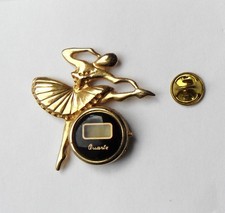 Pin's grand pin's danseuse montre FACTICE quartz