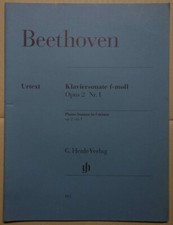 Klaviersonate F-Moll Opus 2