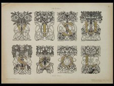 Typographie art nouveau 1910 - art, -1910-