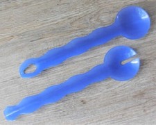 Tupperware - Couverts à salade bleus translucide