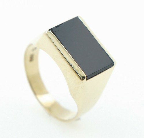 Bague chevalière homme onyx - chevalière,
