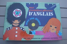 T47/ JEU EDUCATIF NATHAN " MES PREMIERES PHRASES EN ANGLAIS " COMPLET VINTAGE