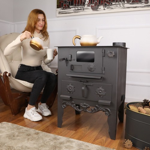 Poêle bois tôle avec - poêle,