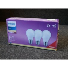 Pack de 3 ampoules LED 7W format A60 culot E27 (equivalent 60W) 2700K 806lm 230