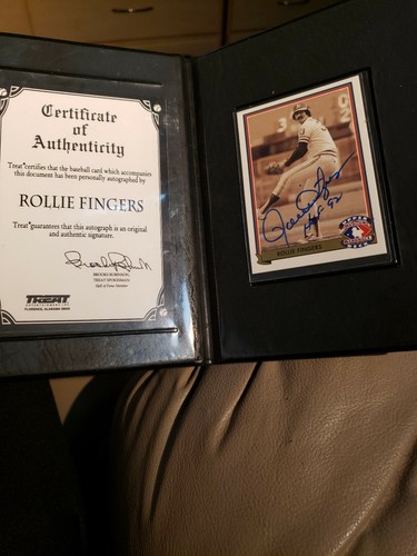 Rollie fingers autographed - rollie,