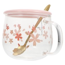  Tasse The Avec Couvercle Petit Dejeuner Tasses Latte D'eau En Verre