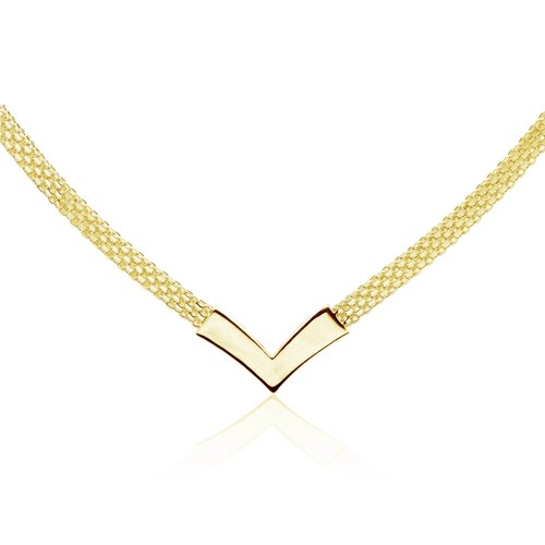 Chevron poli argent - v,