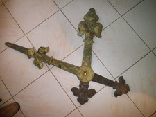 Rare et ancienne paire d'aiguille d'horloge de clocher cadran église  17/18ème