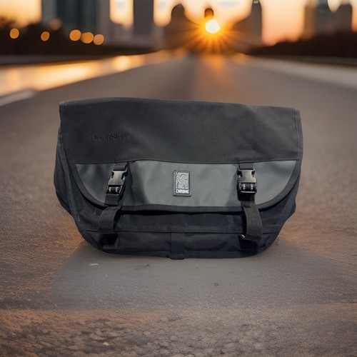 Chrome messenger bag black - bag,