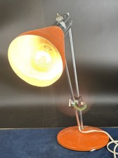 Lampe bureau vintage 70 orange