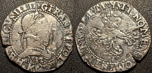 Henri iii franc - -, plat