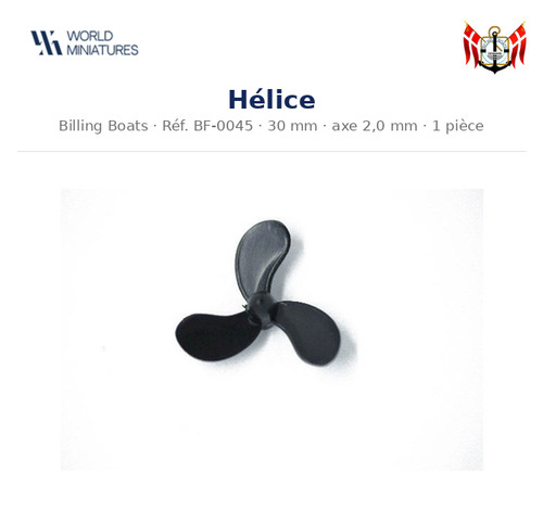 Billing boats 0045 - bf-0045 , hélice