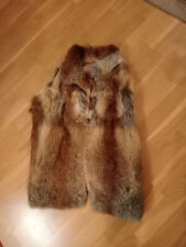 FOURRURE VESTE RENARD ROUX ORIGINE SAMARITAINE TRANSFORME EN VESTE SANS MANCHES