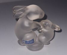 2 lapins cristal de Sèvres -