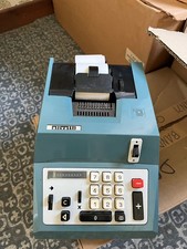 Calculatrice professionnelle mécanique vintage Olivetti