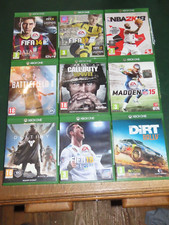 LOT DE 10 JEUX XBOX ONE CALL OF DUTTY - HALO - DIRT RALLY - FIFA - DESTINY - ECT