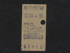 [COLLECTIONS] TICKET de METRO