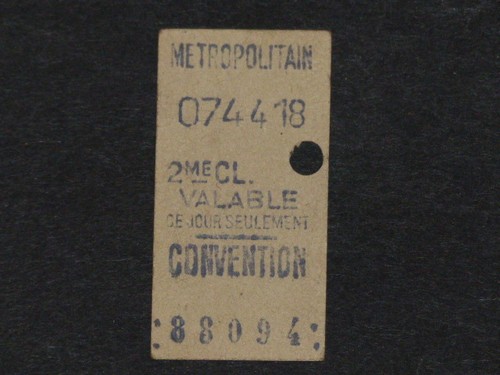 Collections ticket de metro - [collections],