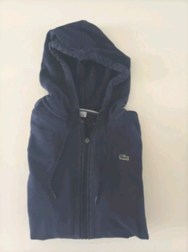 Sweat capuche lacoste bleu - à,