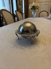 Pot à Caviar ancien en métal