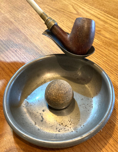 Ancien cendrier repose pipe - cendrier,