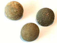 LOT DE 3 BOUTONS -ALUMINIUM GRENELE  - UNIFORME DE L'ARMEE ALLEMANDE / 39 - 45