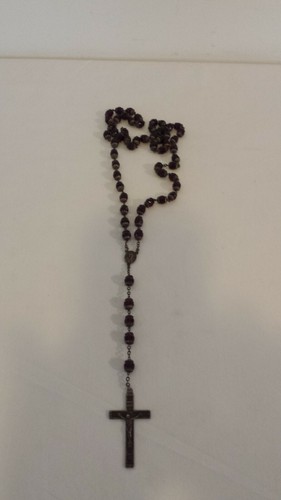Vintage inri silver rosary - vintage,